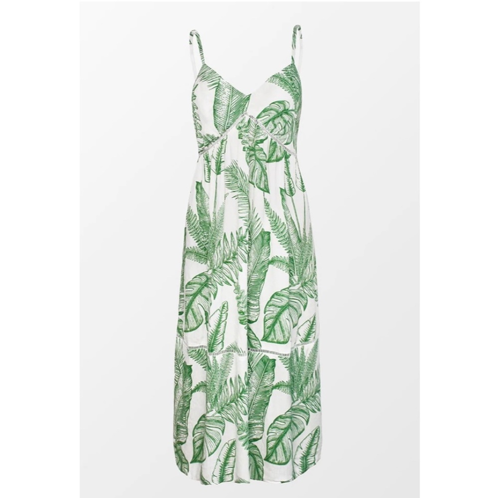 Cupshe leafy cutout tropical dress